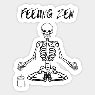 Skeleton yoga Sticker